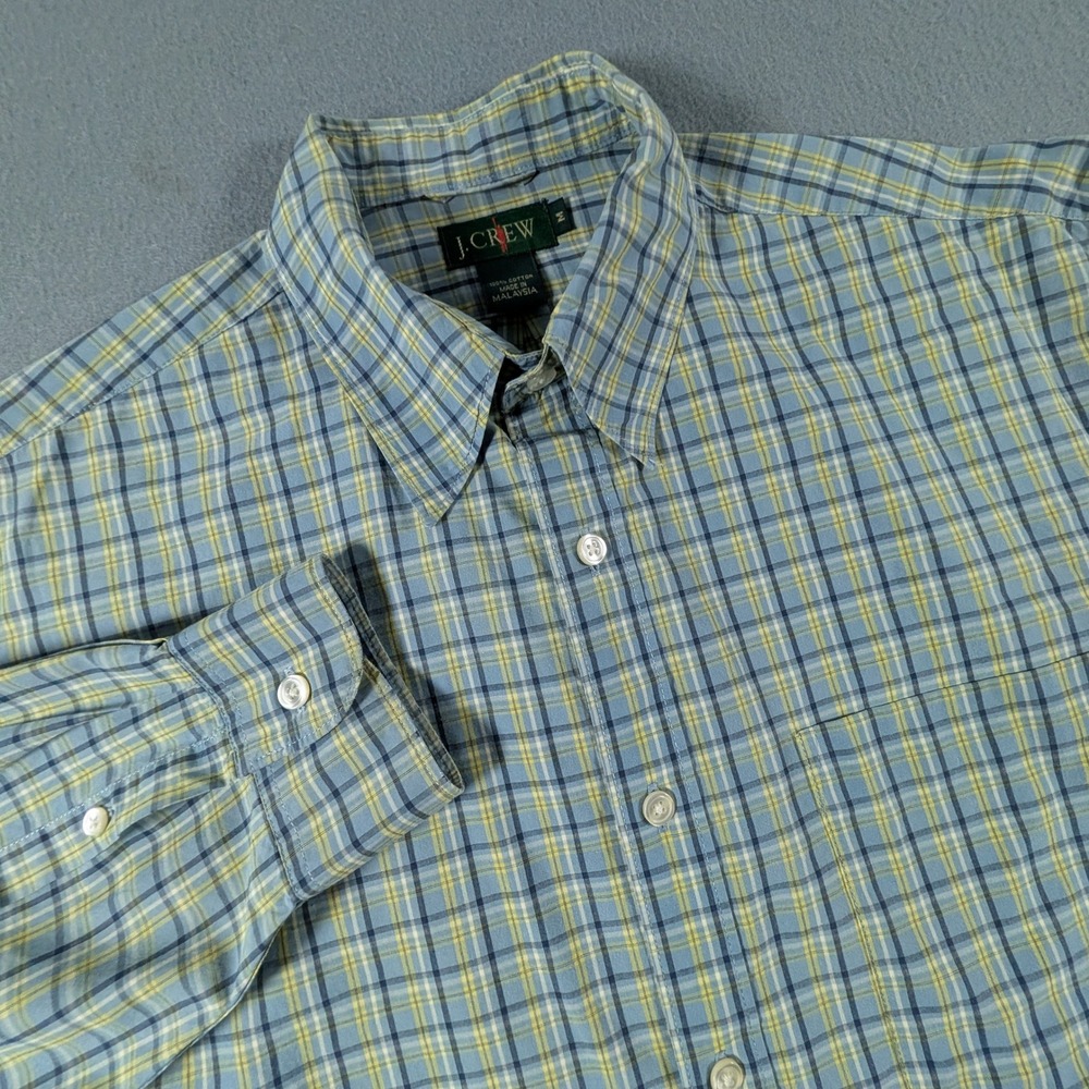 J.Crew Oarsman Plaid Button Down Mens‎ Size Medium Long Sleeve Shirt